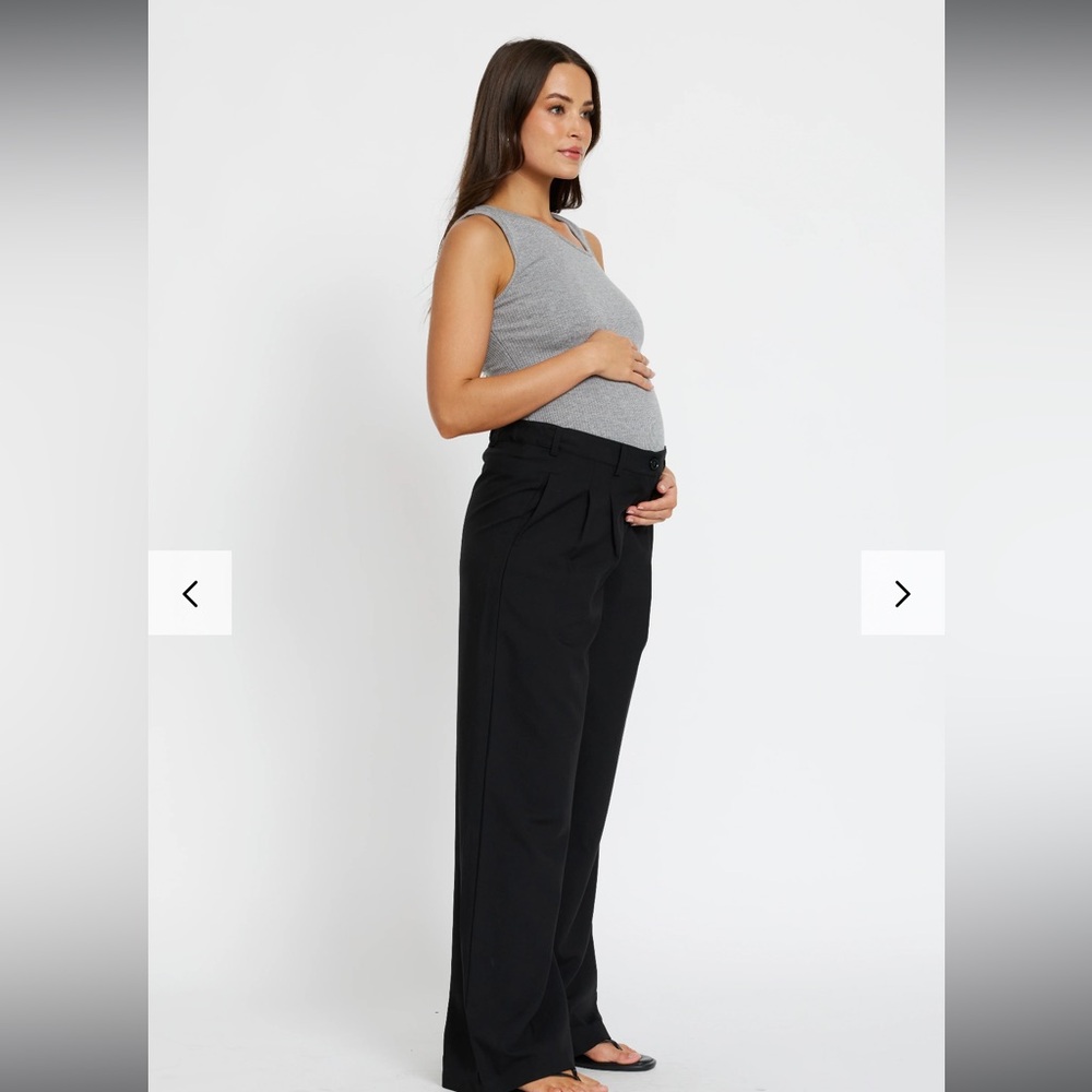 Black apero Wide-leg Maternity Pants (new w/ tags)